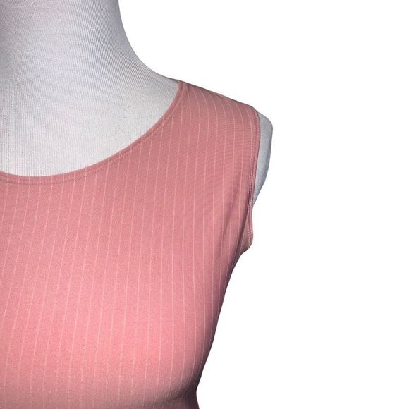 Beechers Brook Fairweather | Pink & White Striped Tank Top - Picture 3 of 6